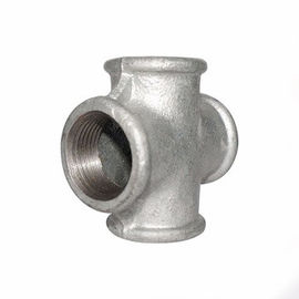 Weld Casting Iron 4 Way Pipe Fitting Cross Untuk Pipa Pipa Permukaan Halus