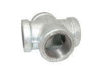 180 Cross Malleable Iron PO Lined Pipe Fitting, Fitting Pipa Siku ANSI BS DIN