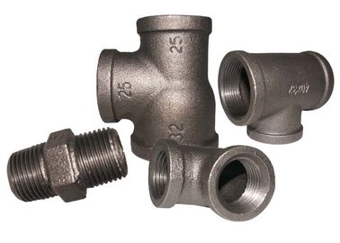 1/2 Inch Metal Plumbing Malleable Iron Pipe Fittings Untuk Industri Konstruksi