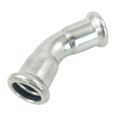 SS304 Wanita Pria Pushfit Elbow Threaded Pipe Fittings