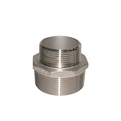 Pasokan Air Pipa Stainless Steel Fitting Benang Wanita Hex Nipple