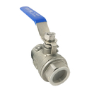Stainless steel 2 pcs ball valve handle level PN16 NPT BSP thread